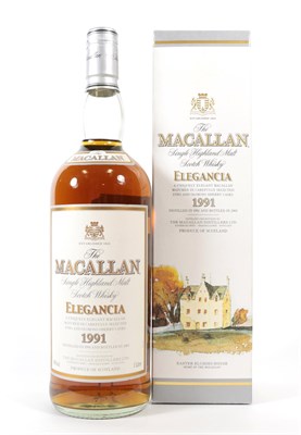 Lot 5185 - The Macallan Single Highland Malt Scotch Whisky Elegancia 1991, distilled 1991, bottled 2003,...