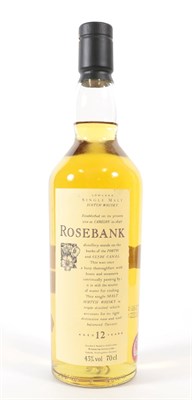 Lot 5189 - Rosebank 12 Years Old Lowland Single Malt Scotch Whisky, Flora & Fauna release, 43% vol 70cl...
