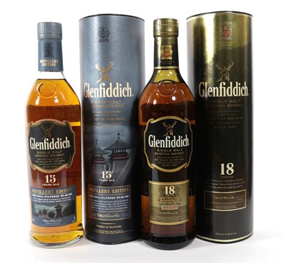 Lot 5204 - Glenfiddich 18 Years Old Single Malt Scotch Whisky, 70cl 40% vol, in original cardboard tube...