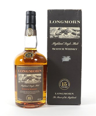 Lot 5206 - Longmorn 15 Years Old Highland Single Malt Scotch Whisky, 45% vol 70cl, in original cardboard...