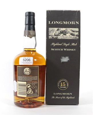 Lot 5206 - Longmorn 15 Years Old Highland Single Malt Scotch Whisky, 45% vol 70cl, in original cardboard...