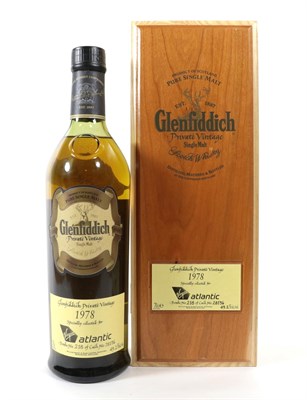 Lot 5218 - Glenfiddich 1978 Private Vintage Single Malt Scotch Whisky, specially selected for Virgin Atlantic