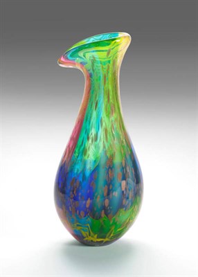 Lot 1537 - A Murano Polychrome Glass Vase, attributed to Ansolo Fuga and executed by Arte Vetreria...