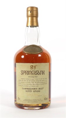 Lot 5225 - Springbank 21 Year Old Campbeltown Malt Scotch Whisky, 70cl 46% vol (one bottle)