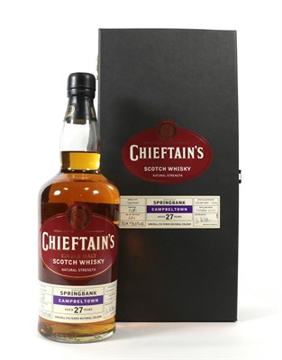 Lot 5226 - Springbank 27 Years Old Single Malt Scotch Whisky, Chieftain's bottling, distilled 1974,...