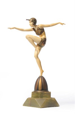 Lot 1540 - Ferdinand Preiss (1892-1943): "Con Brio", A Cold Painted Bronze and Ivory Figure, model number...