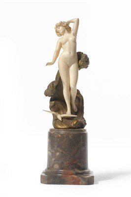 Lot 1542 - Attributed to Ferdinand Preiss (1892-1943): "The Wave", A Patinated Bronze and Ivory Group,...