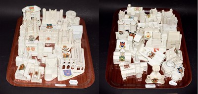 Lot 109 - Crested china to include buildings, churches and cathedrals etc (approximately 36)