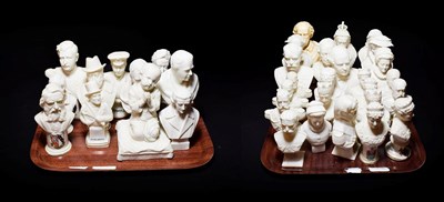 Lot 128 - Crested china to include busts (approximately 35 pieces)
