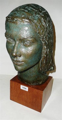 Lot 1554 - Eric Schilsky (British, 1898-1974): Kyra Nijinska, 1949/50, A Patinated Bronze Bust, signed...