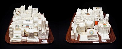Lot 132 - Crested china to include mostly buildings (approximately 45 pieces)