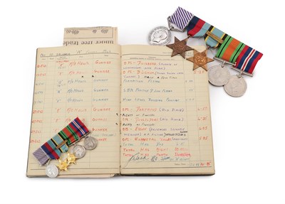 Lot 14 - A Second World War DFM Group of Five Medals, awarded to 1398705 SGT.A.T.LARKINS. R.A.F., comprising