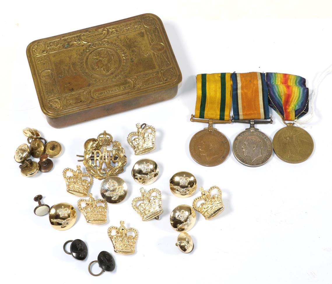 Lot 16 - A First World War Trio, comprising Territorial Force War Medal, to 1647 PTE.E.F.D. LARAMY....