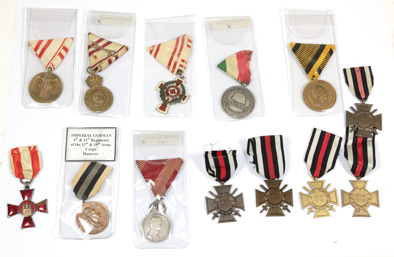 Lot 36 - A Collection of Twelve German and Austro-Hungarian Medals, including an Austrian Red Cross...