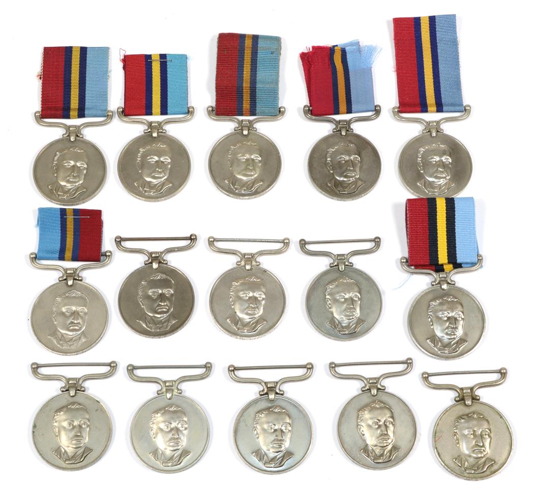 Lot 51 - A Collection of Fifteen Rhodesian General Service Medals:- to 71986 M W Barnes; R44580 Pte...