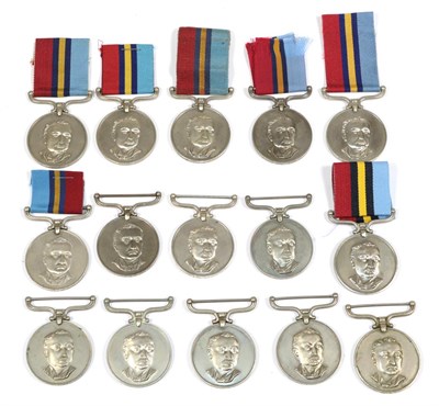 Lot 51 - A Collection of Fifteen Rhodesian General Service Medals:- to 71986 M W Barnes; R44580 Pte...