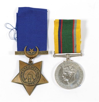 Lot 69 - A Khedives Star, 1882, un-named as issued; a Cadet Forces Medal (George VI), awarded to...
