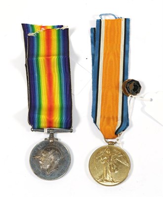 Lot 80 - A First World War Pair, comprising British War Medal and Victory Medal, awarded to 202834...