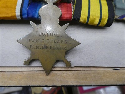 Lot 83 - A Group of Five to Royal Marine Pte C F Clark RM Africa General Service Medal, bar Somaliland...