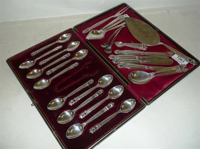 Lot 1563 - Georg Jensen (1866-1935): A Quantity of Silver Acorn Pattern Flatware, circa 1920's/30's,...