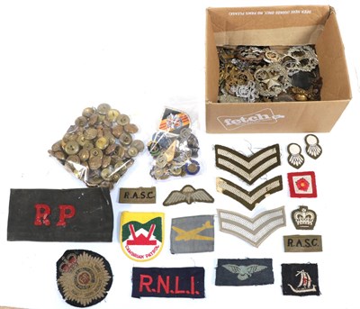 Lot 98 - A Collection of Approximately Fifty British Cap Badges, mainly Second World War, together with...