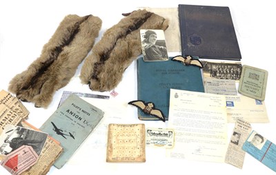 Lot 119 - A Collection of Ephemera and Items Relating to Prisoner of War Escaper Warrant Officer (1231507) WO