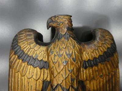 Lot 208 - A German Third Reich Cold Painted Metal Army Eagle Car Mascot, well cast and detailed with...
