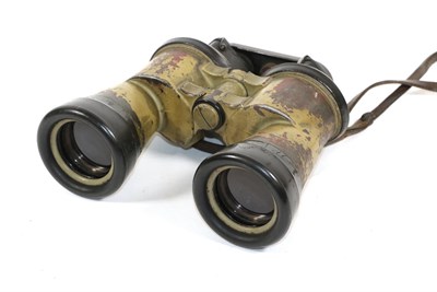 Lot 230 - A Pair of German Third Reich U-Boat 7 x 50 Binoculars by Carl Zeiss, Jena, with original olive...
