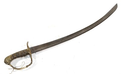 Lot 276 - A George III 1803 Pattern Infantry Officer's Sword, the 81cm single edge curved and fullered...