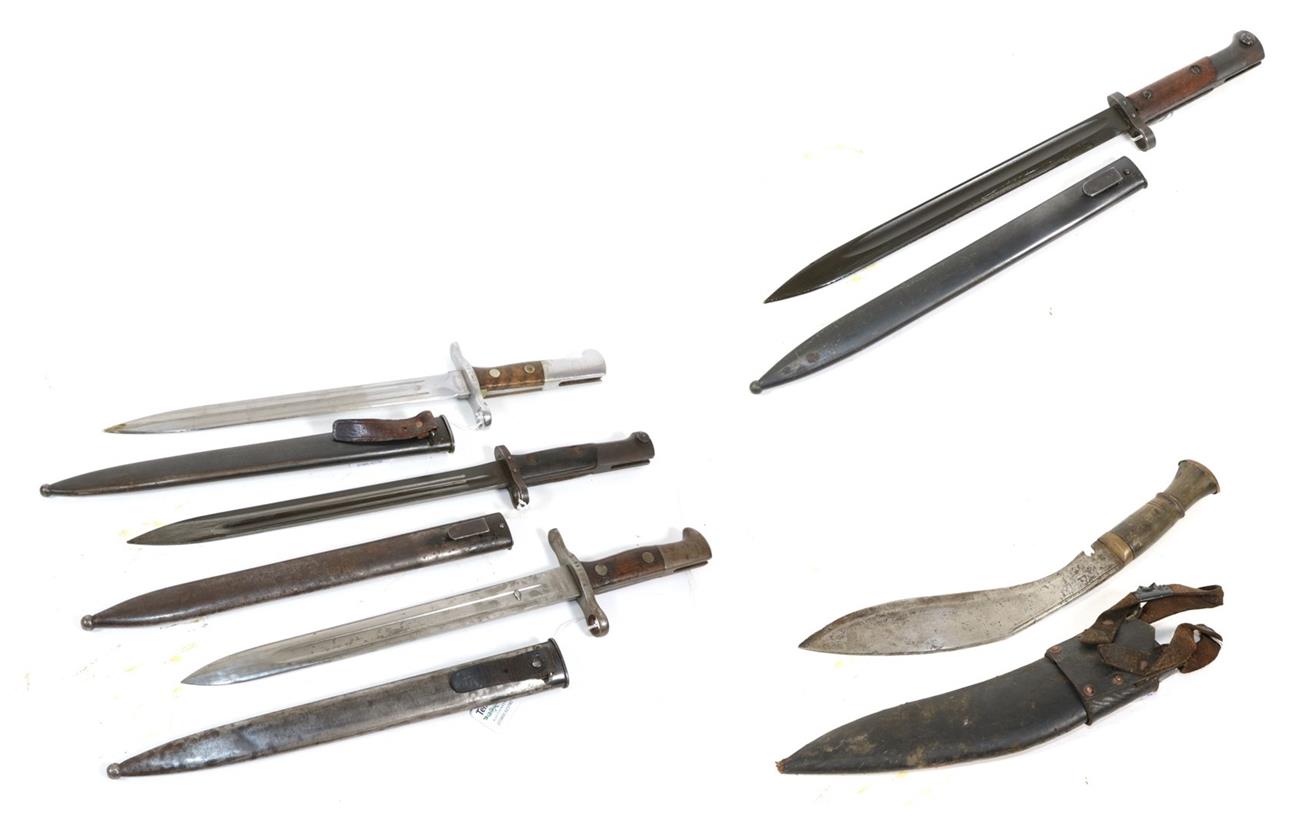 Lot 280 - A Czechoslovakian Post War VZ24 Mauser Bayonet, the pommel with tgf maker's mark, with steel...