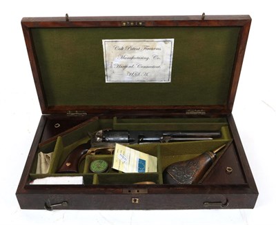 Lot 366 - A Deactivated Modern Italian Copy of a Colt Walker .44 Percussion Revolver, numbered 59153, in...