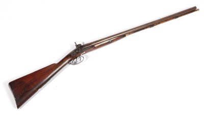 Lot 376 - A 19th Century 12 Bore Side by Side Double Barrel Percussion Sporting Gun by J Batchelor, the...