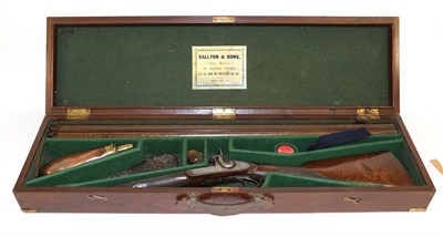 Lot 393 - A 19th Century 12 Bore Side by Side Double Barrel Percussion Sporting Gun by Gallyon & Sons,...