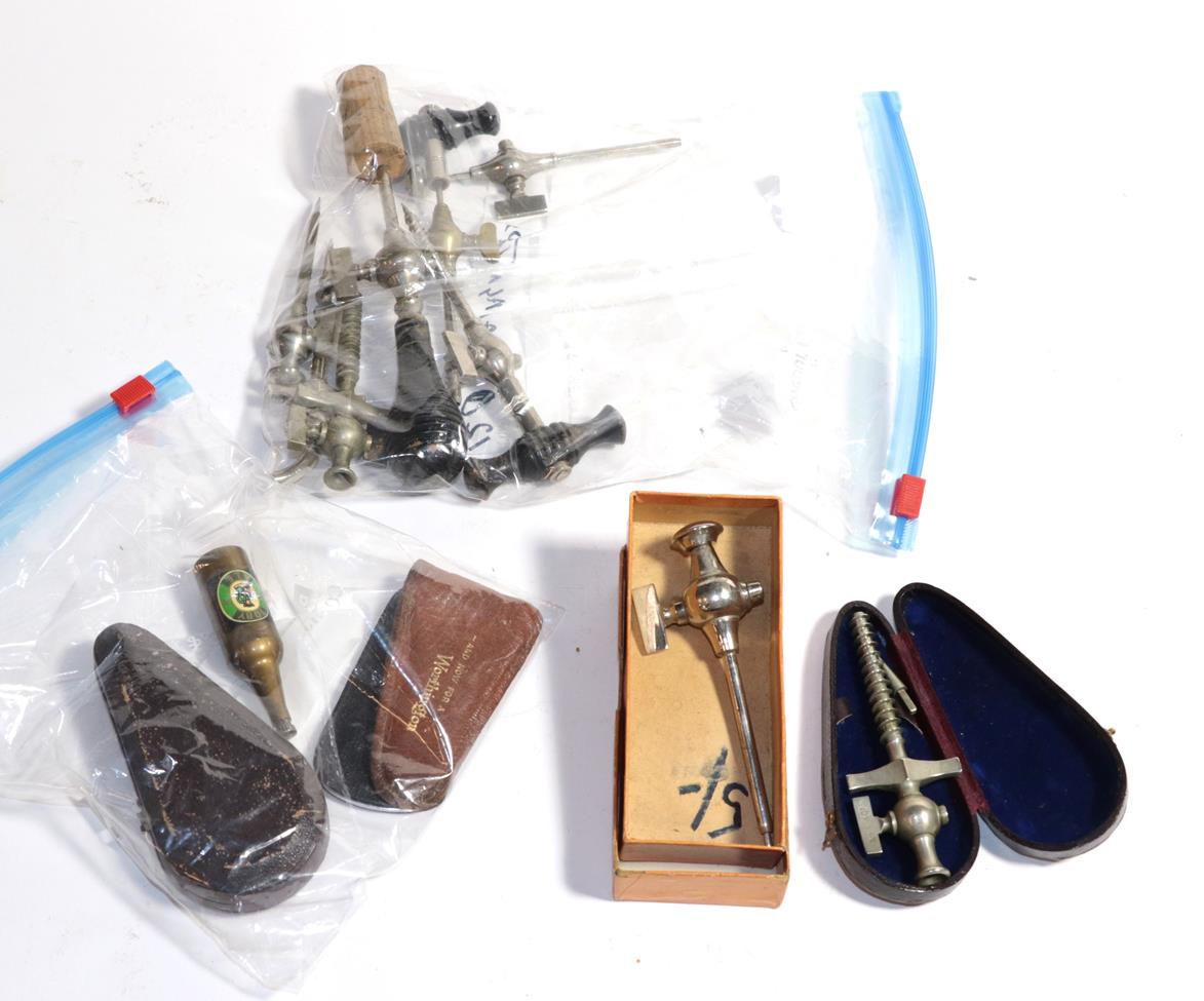 Lot 97 - A collection of assorted champagne taps, various designs and makers