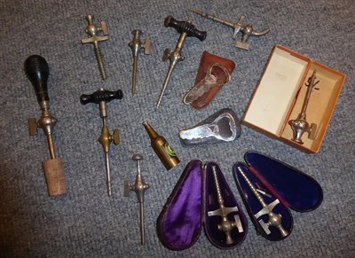 Lot 97 - A collection of assorted champagne taps, various designs and makers