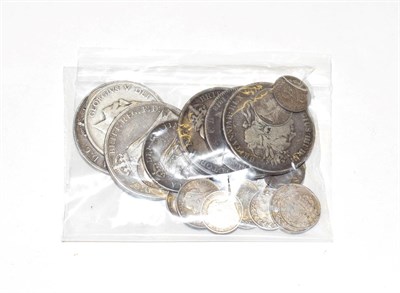Lot 166 - A Miscellany of 38 x  Milled Silver Coins consisting of: George III, 1818 crown, George IV 1822...