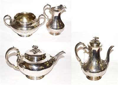 Lot 239 - A four piece Victorian silver tea and coffee service, by Edward, John and William Barnard,...