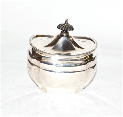 Lot 255 - A Victorian silver tea caddy, by Samuel Walton Smith, London, 1898, tapering and with incurved...