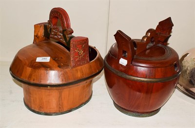 Lot 280 - Two 19th century Chinese wedding boxes (2)