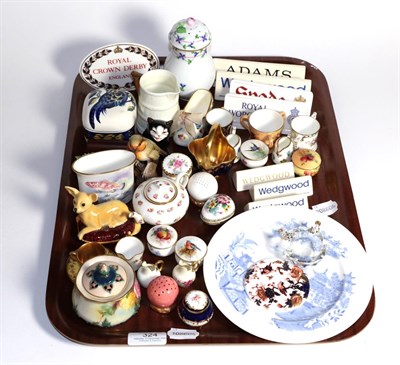 Lot 324 - A collection of 20th century ceramics including Herend, Royal Copenhagen, Beswick, Royal Crown...