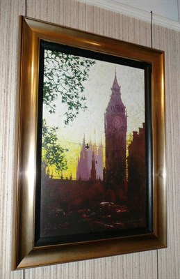 Lot 1617 - After Rolf Harris Fading Light Parliament, giclee canvas, 195 Edition size, No.66/195, 75cm by...