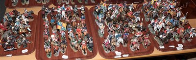 Lot 344 - Four trays of Del Prado painted lead mounted figures, Napoleonic soldiers and others