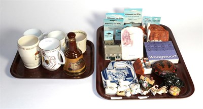 Lot 362 - Assorted pottery and porcelain including 18th century Delft tile (a.f.); Wade Whimsies;...