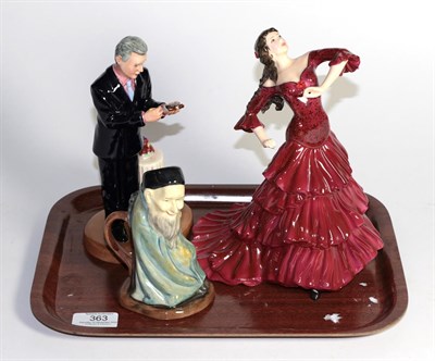 Lot 363 - Prestige 'Michael Doulton' Royal Doulton 'Bearded Spook'; Coalport 'Bolero' (3)