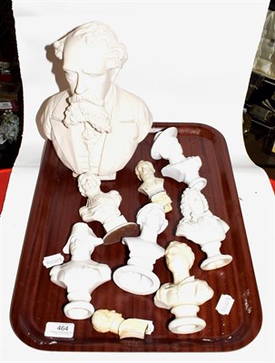 Lot 464 - A group of Parian busts