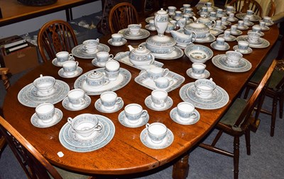 Lot 478 - A Wedgwood Florentine dinner and tea service (varying factory marks), comprising ten dinner plates