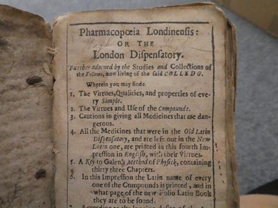Lot 510 - A collection of miscellaneous books, including 'Pharmacopoeia Londineusis, printed by a well-wisher