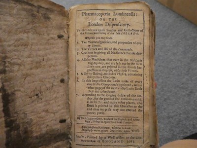 Lot 510 - A collection of miscellaneous books, including 'Pharmacopoeia Londineusis, printed by a well-wisher