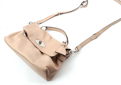 Lot 550 - Mulberry pale pink leather handbag, with chrome hardware, detachable shoulder strap and fixed...