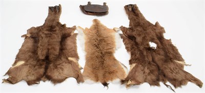 Lot 1012 - Hides/Skins: A Quantity of European Animal Hides, circa late 20th century, comprising - Red...